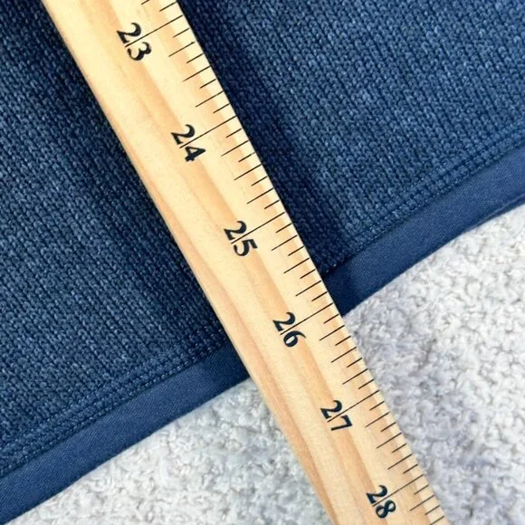 Patagonia Mens Better Sweater 1/4 Zip Fleece Size Small Navy Blue Warm PATCHES - Picture 6 of 11